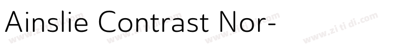 Ainslie Contrast Nor字体转换